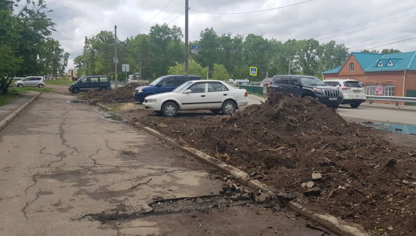 Началась реализация проекта "Автопарковка во дворе" ТОС "ул. Ленина, 24, 26"