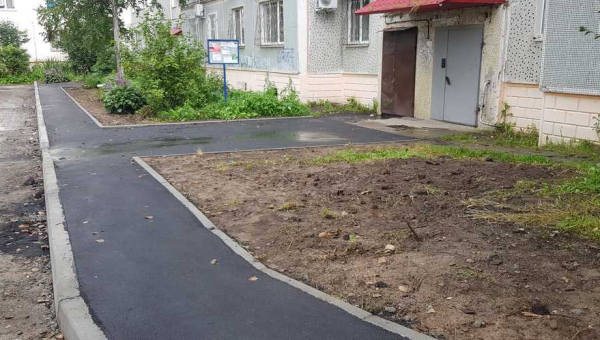 Завершены работы по проекту "Наш ровный тротуар" ТОС "Ленина, 24А"