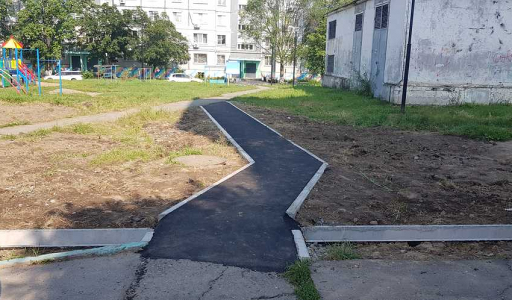 Завершена реализация проекта "Лотки и тротурная дорожка" ТОС "Ленина, 40"